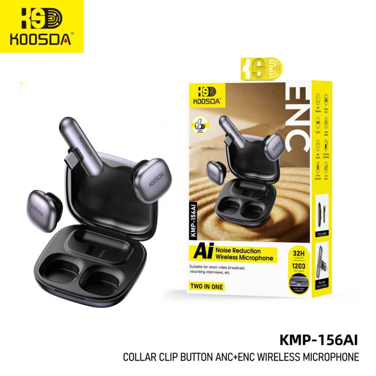 KMP-156AI Wireless MicrophoneI Ai Noise Cancellation