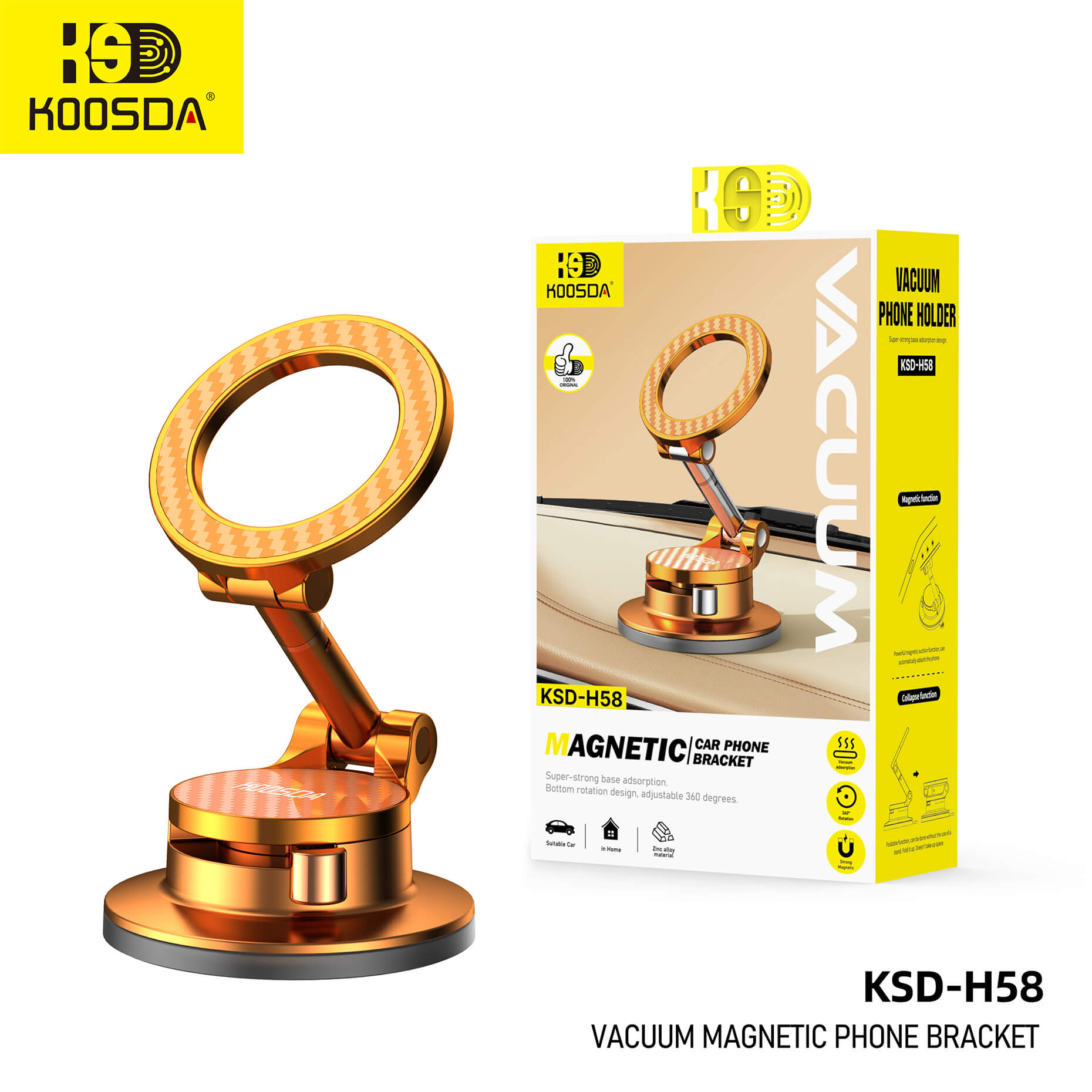KSD-H58 Vacuum Magnetic Phone Barcket