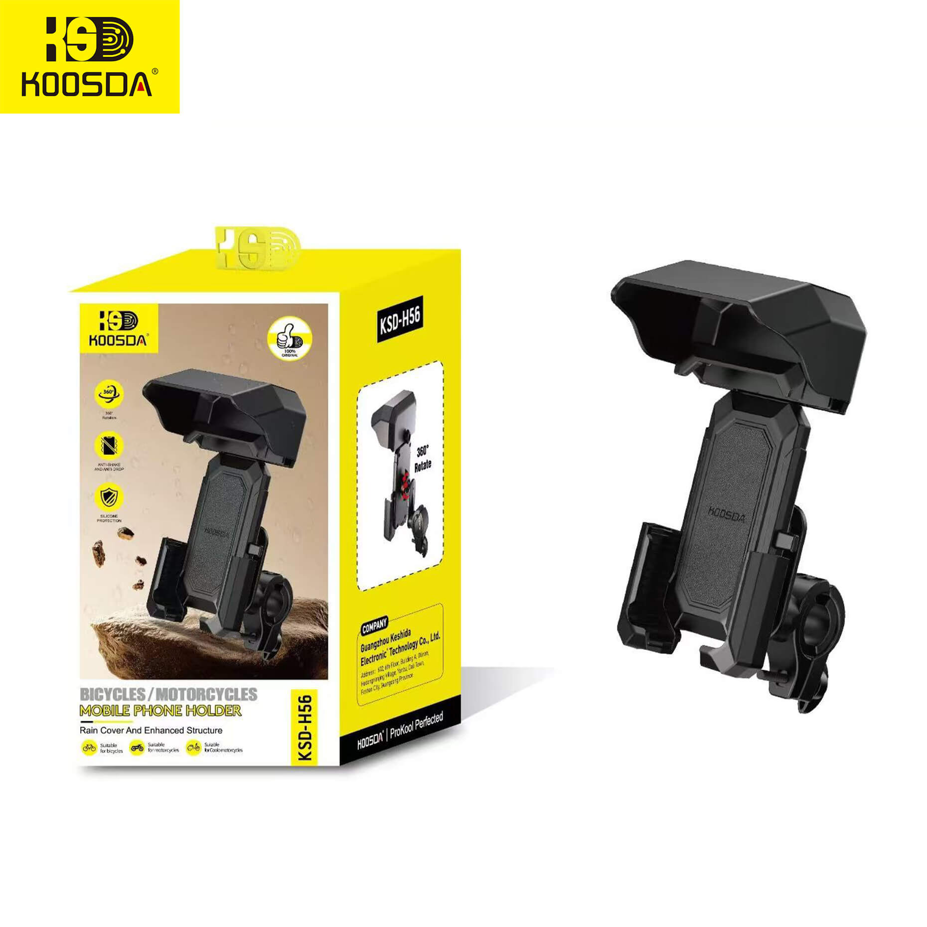 KSD-H56 Rainproof Phone Holder Bicylcle/Motorcyclees