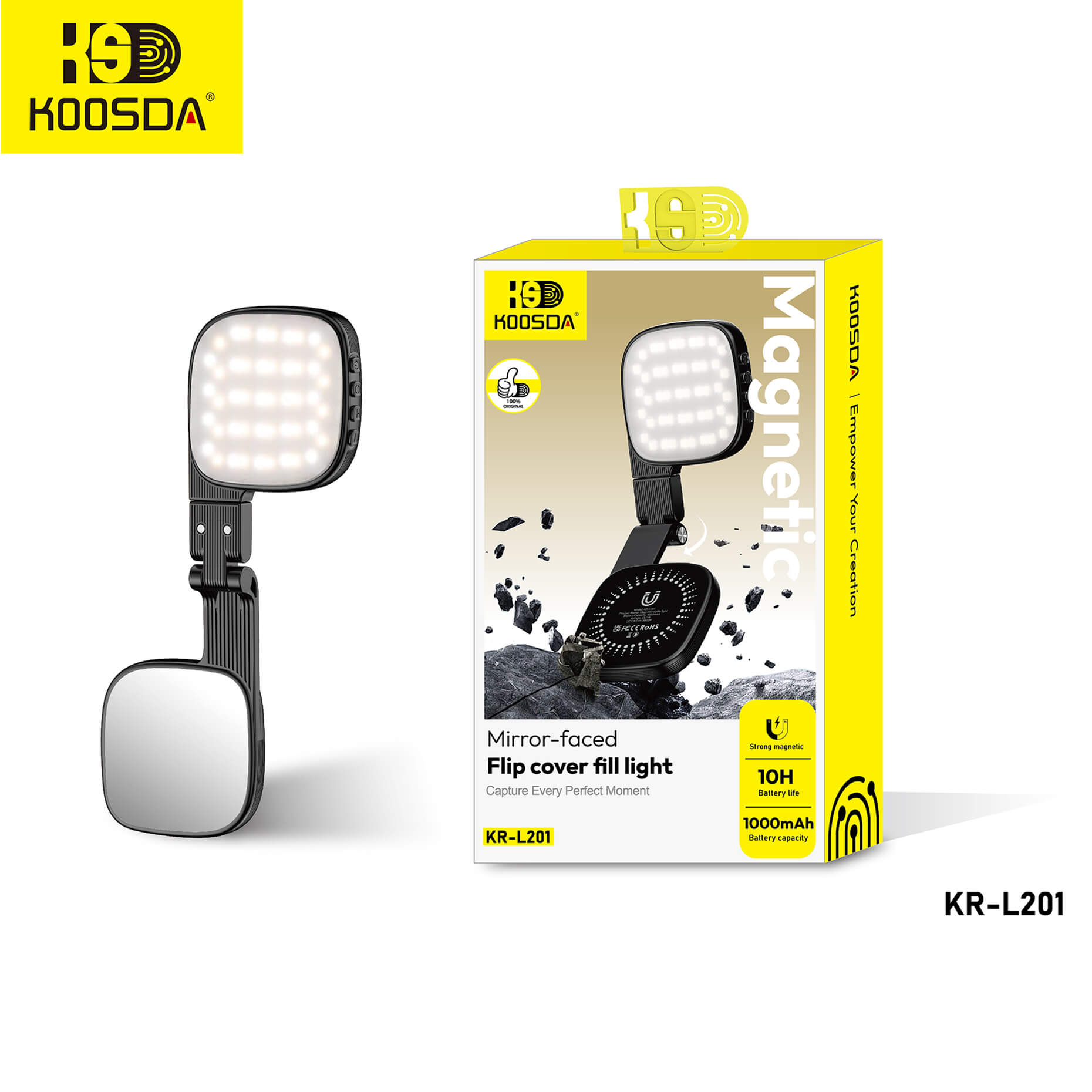 KR-L201 Backlighting Lamp with Mirror Design