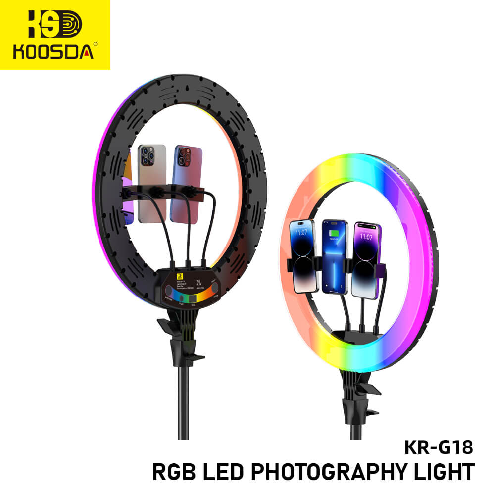 KR-G18 Soft Ring Light 18inch Rgb
